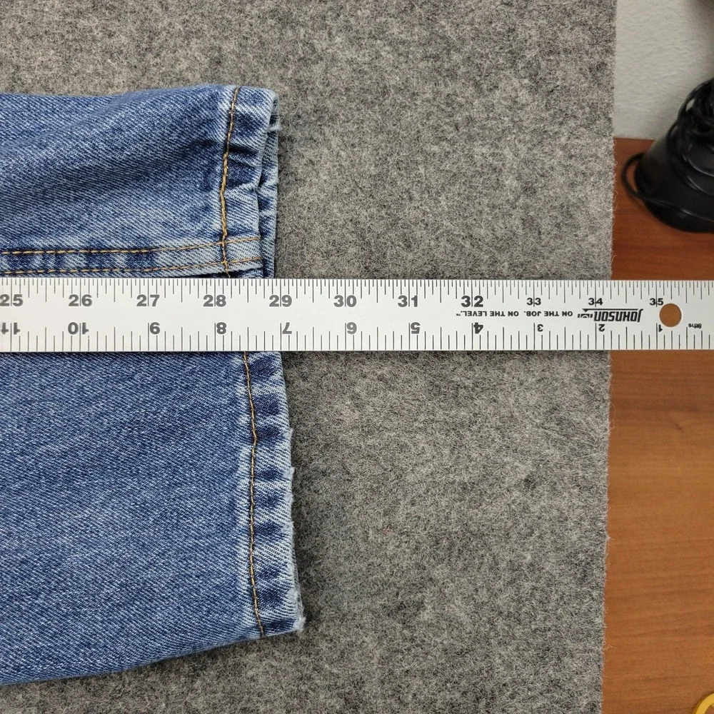 Levis 550 Jeans Mens 42x30 Blue Denim Red Tab Streetwear Dad Weekend‎ Casual
